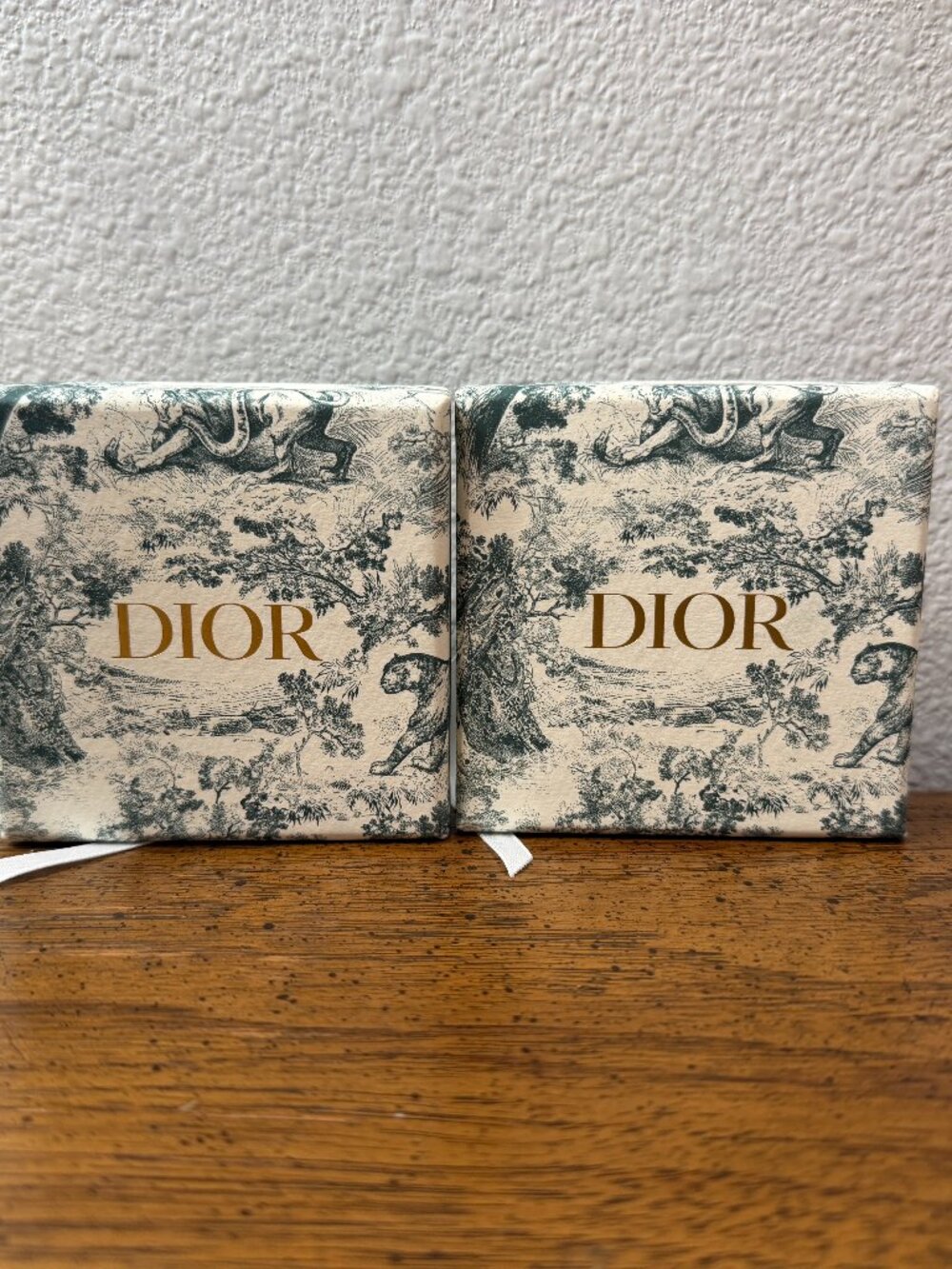 Dior Empty Jewelry Box Set with Protective Pouches